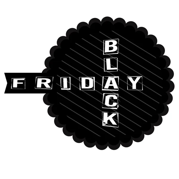 Black friday label — Stock Vector