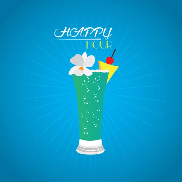 Ilustración Happy hour — Vector de stock