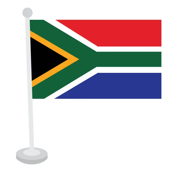 Isolated South African flag — Stock Vector