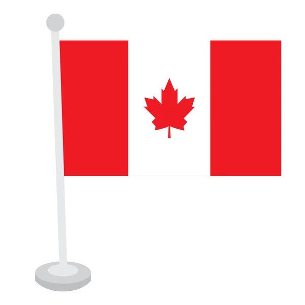 Geïsoleerde Canadese vlag — Stockvector