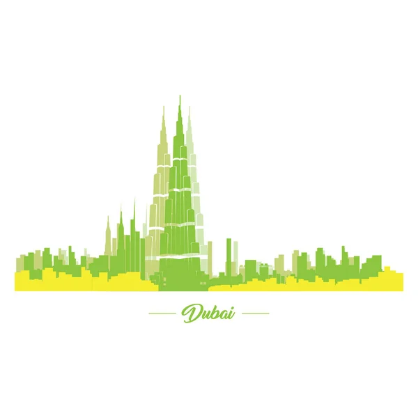 Isolated skyline illustration — Stock Vector