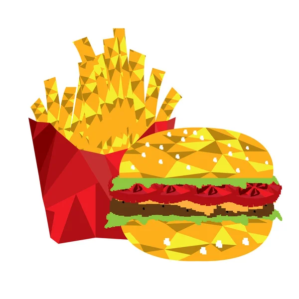 Fastfood illustratie — Stockvector