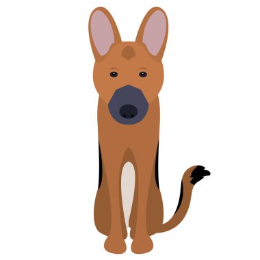 Evde beslenen hayvan illüstrasyon izole