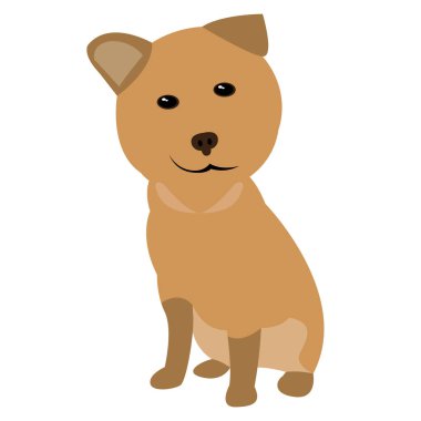 Evde beslenen hayvan illüstrasyon izole