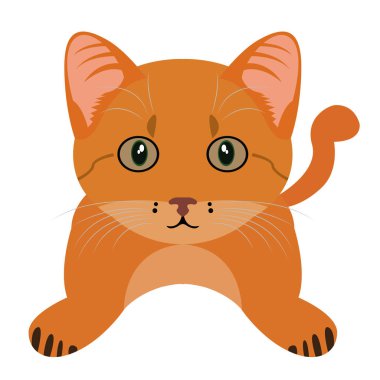 Evde beslenen hayvan illüstrasyon izole