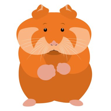 Evde beslenen hayvan illüstrasyon izole