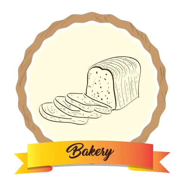 Retro bakery product — Stock Vector