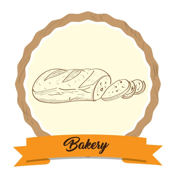 Produit de boulangerie rétro — Image vectorielle