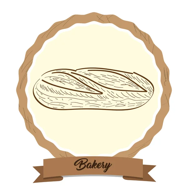 Retro bakery product — Stock Vector