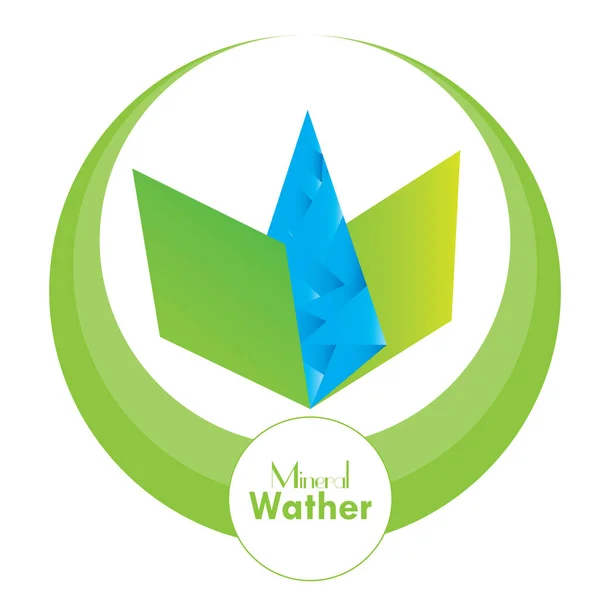 Logo acqua minerale — Vettoriale Stock