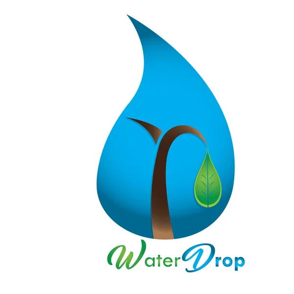 Logotipo agua mineral — Archivo Imágenes Vectoriales
