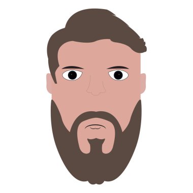 İzole hipster illüstrasyon