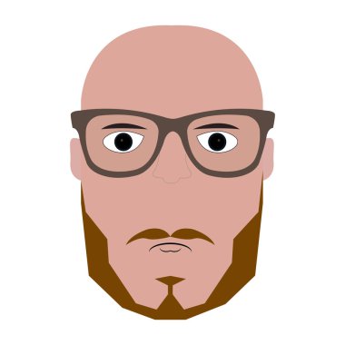 İzole hipster portre