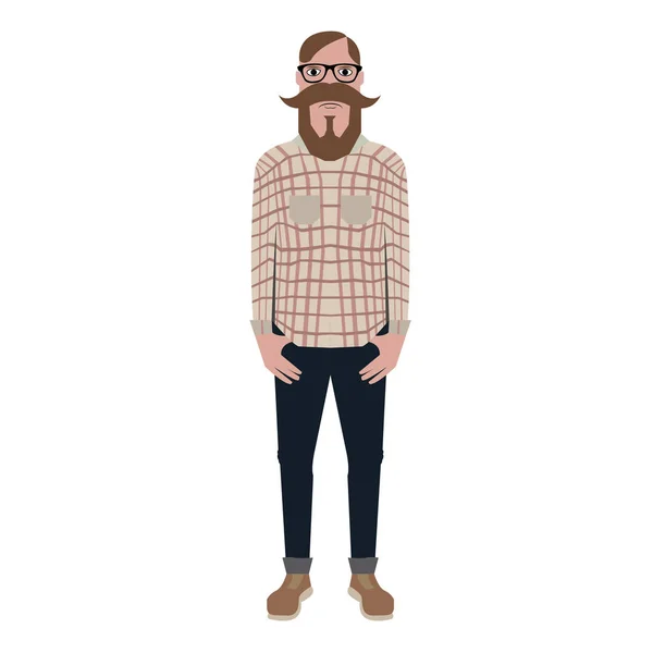 Ilustración hipster aislado — Vector de stock