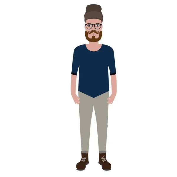 Απομονωμένη hipster εικονογράφηση — Διανυσματικό Αρχείο