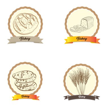 Vintage ekmek yapım ürünleri