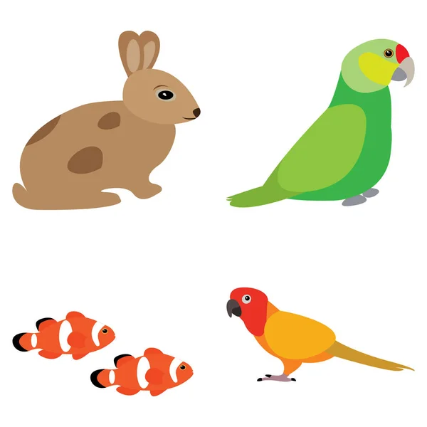 Grupo de animales — Vector de stock