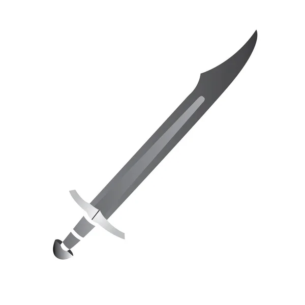 Arma medieval aislada — Vector de stock
