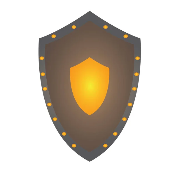 Arma medievale isolata — Vettoriale Stock