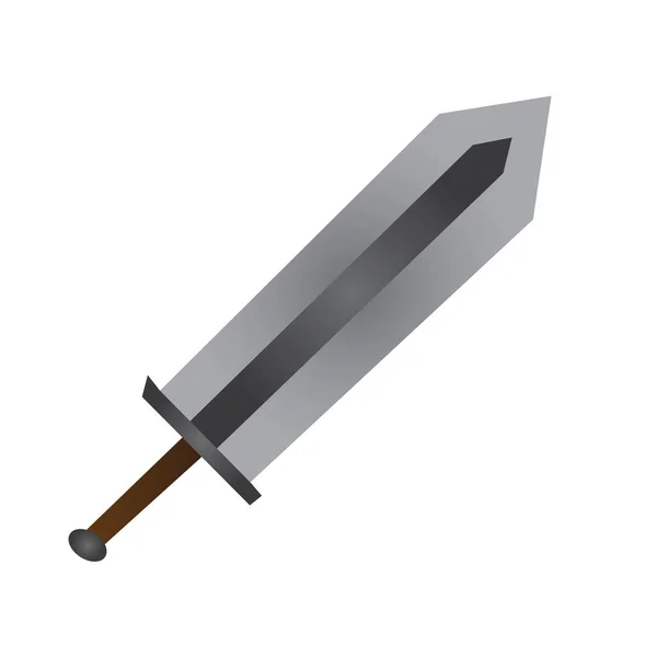 Isolated medieval weapon — Stock Vector