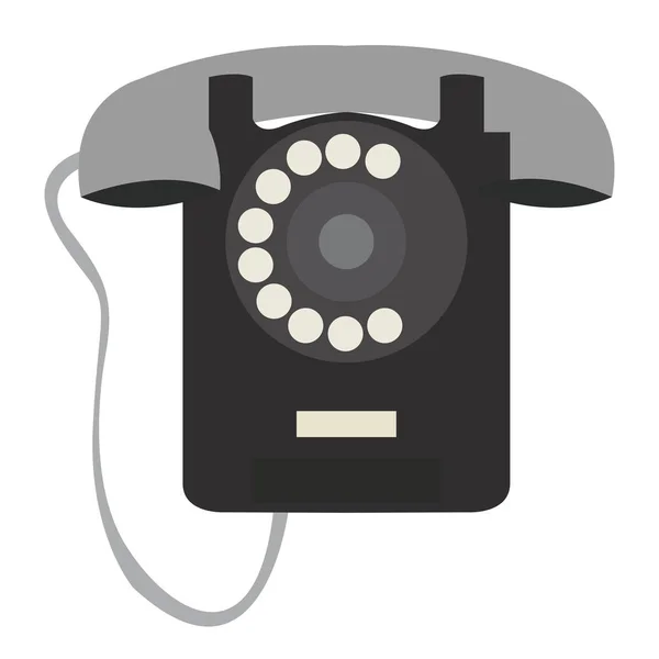 Na białym tle telefon retro — Wektor stockowy