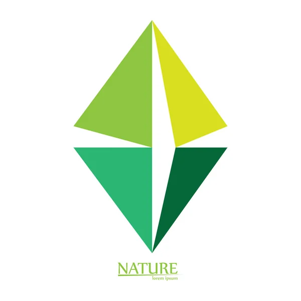 Logotipo de naturaleza aislada — Vector de stock