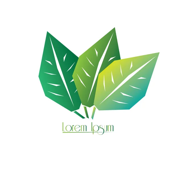 Logotipo de naturaleza aislada — Vector de stock