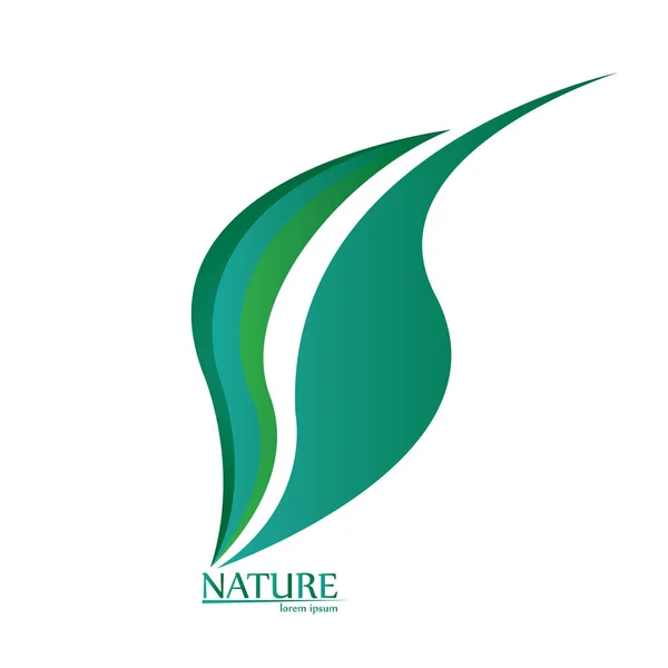 İzole doğa logosu — Stok Vektör
