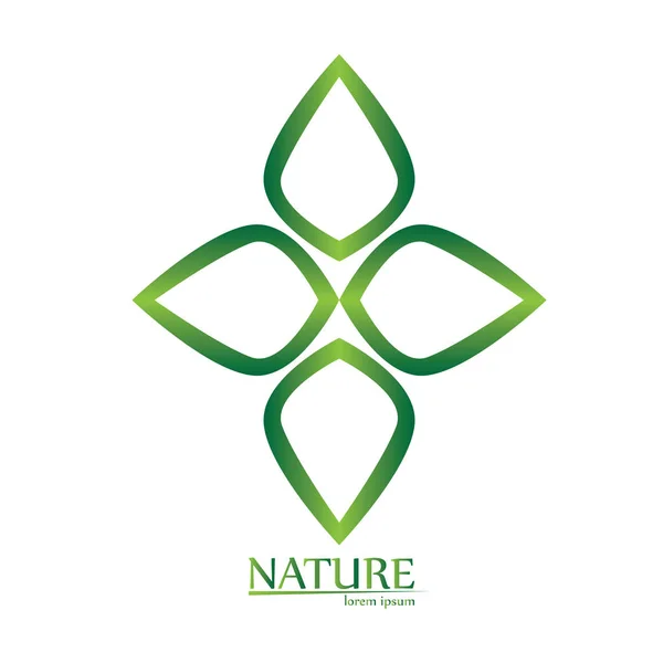 Geïsoleerde natuur logo — Stockvector