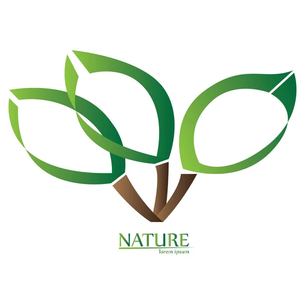Logotipo de natureza isolada — Vetor de Stock