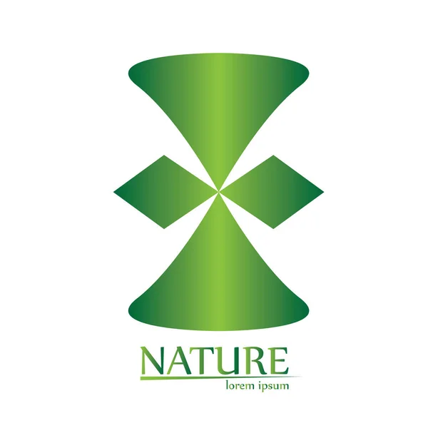 Izolované přírodní logo — Stockový vektor