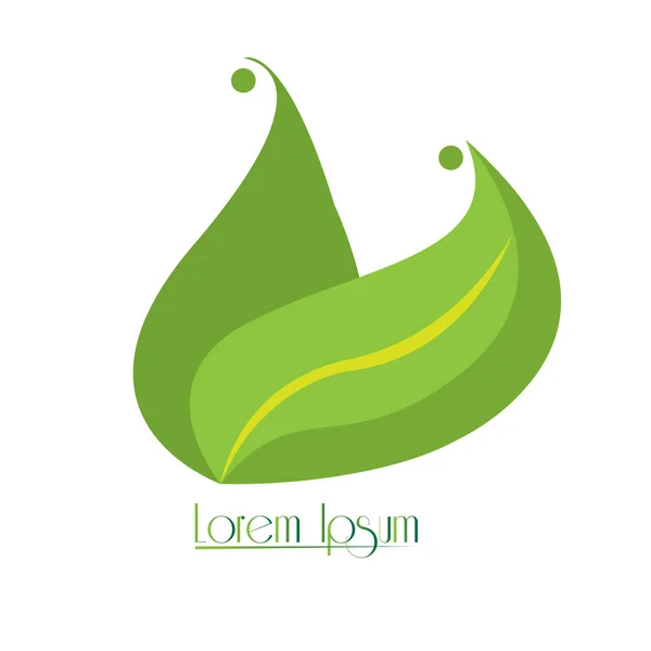 Logo isolé nature — Image vectorielle