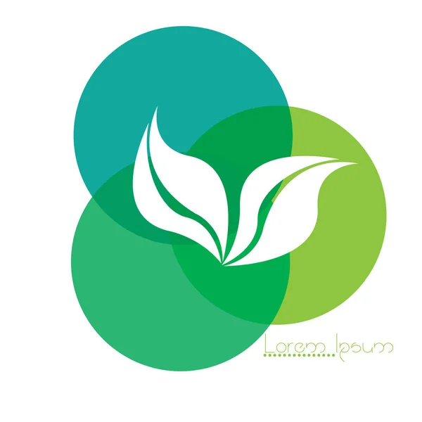 Logo natura isolata — Vettoriale Stock