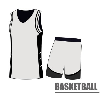 İzole basketbol üniforması.