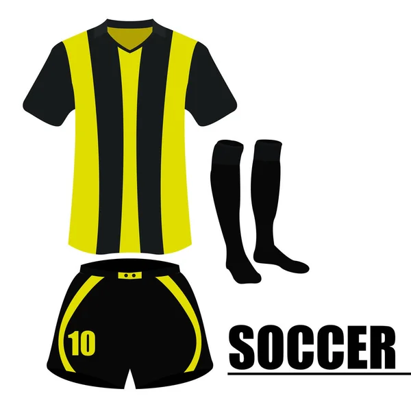 Uniforme de futebol isolado —  Vetores de Stock