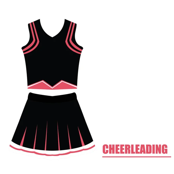 Isolato cheerleading uniforme — Vettoriale Stock