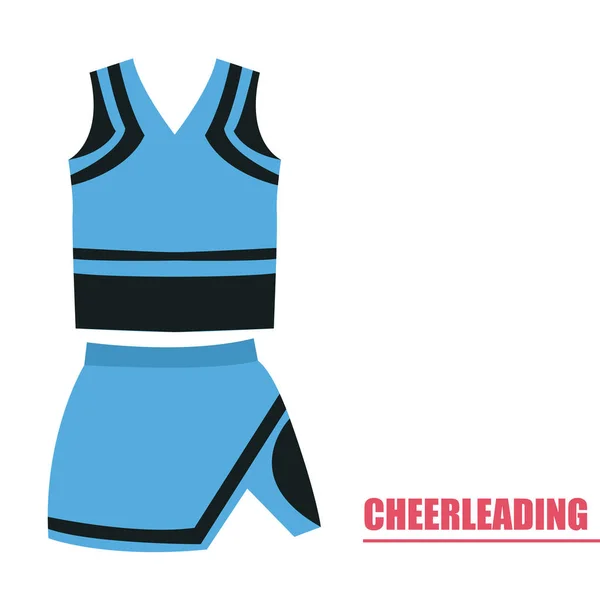 Isolato cheerleading uniforme — Vettoriale Stock
