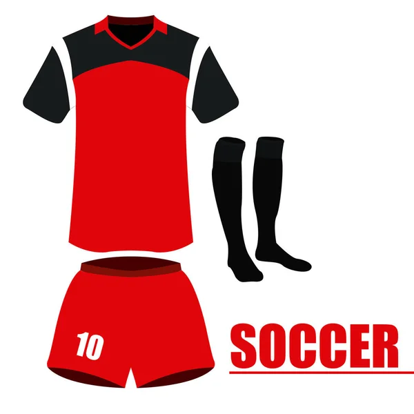 Vereinzelte Fußballuniform — Stockvektor
