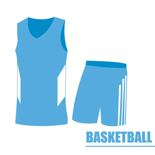 Uniforme de baloncesto aislado — Archivo Imágenes Vectoriales