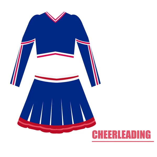 Isolato cheerleading uniforme — Vettoriale Stock