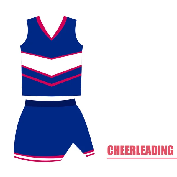 Isolato cheerleading uniforme — Vettoriale Stock