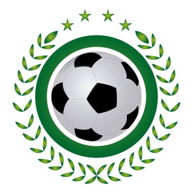 İzole futbol amblemi