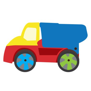 İzole kamyon oyuncak