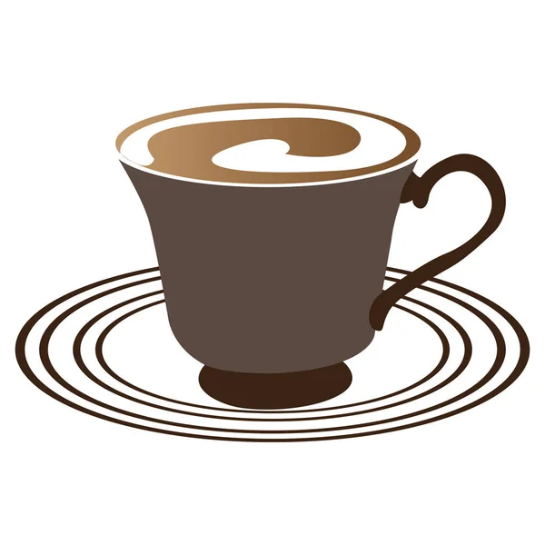 Taza de café aislada — Vector de stock