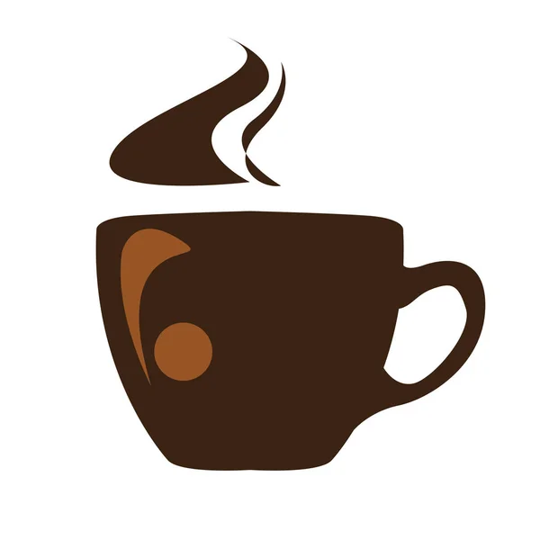 Vereinzelte Kaffeetasse — Stockvektor