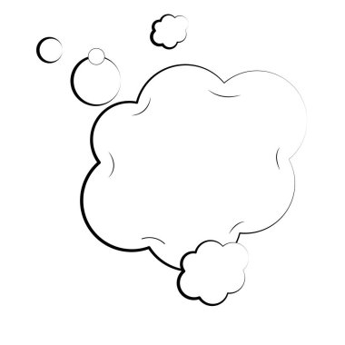 İzole komik konuşma balonu