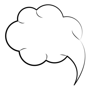 İzole komik konuşma balonu