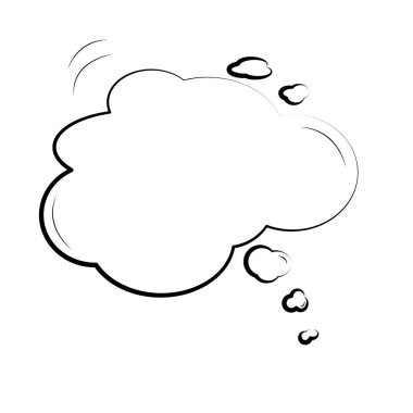 İzole komik konuşma balonu