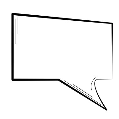 İzole komik konuşma balonu