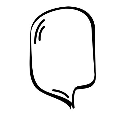 İzole komik konuşma balonu